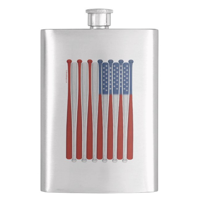 Baseball America (USA) Flask Flachmann (Vorderseite)