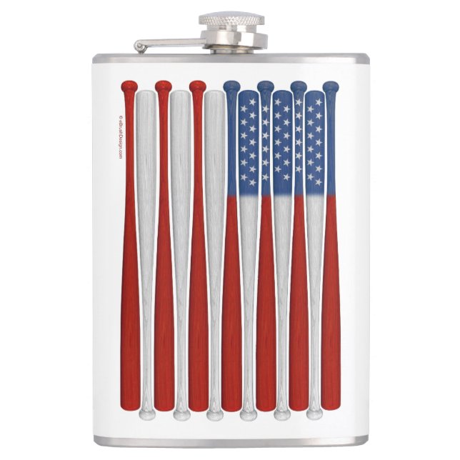 Baseball America (USA) Flask Flachmann (Vorderseite)