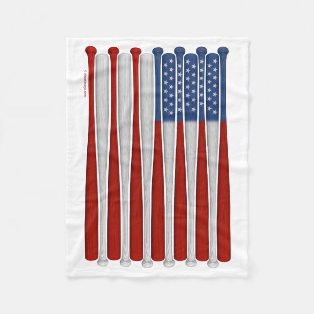 Baseball America (USA) Fleece Blanket (Vorderseite)