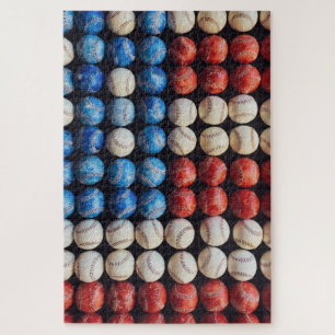 Baseball-Amerikanische Flagge