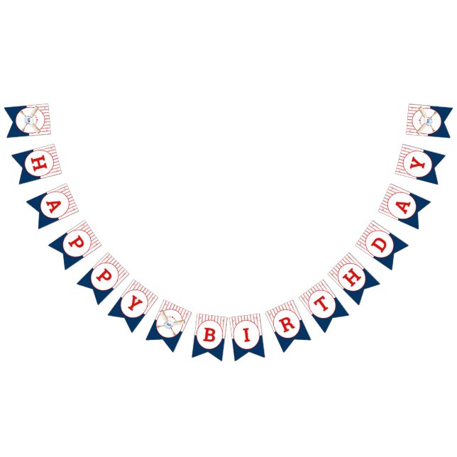 Baseball Anniversaire Fête Drapeaux (Tout)