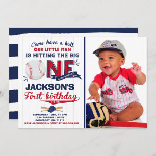 Baseball Anniversaire Invitation Baseball 1er Anni