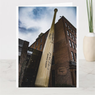 BASEBALL ANNIVERSAIRE LOUSIVILLE CARTE DE SALUT