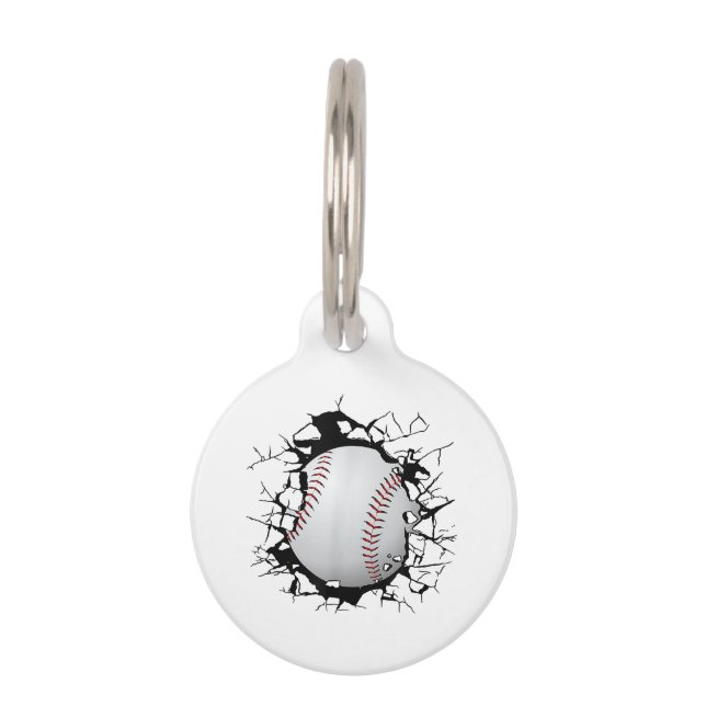 Baseball Apparel - Baseball Haustiermarke (Vorderseite)