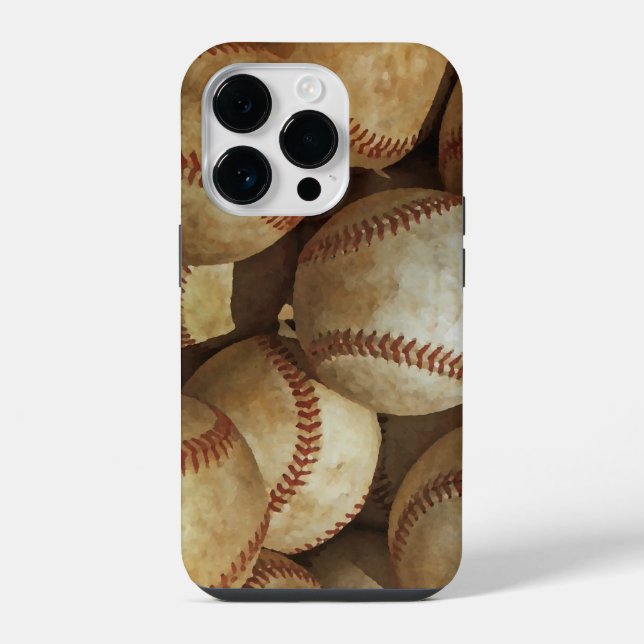 Baseball Art iPhone Hülle (Rückseite)