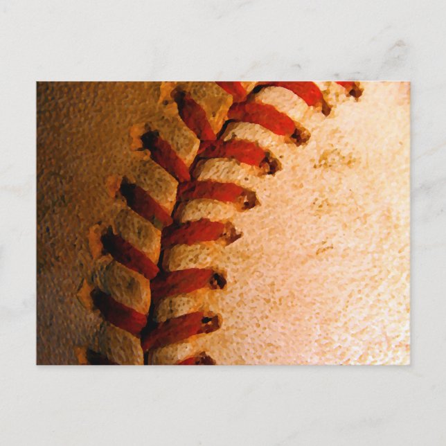 Baseball Art Postkarte (Vorderseite)