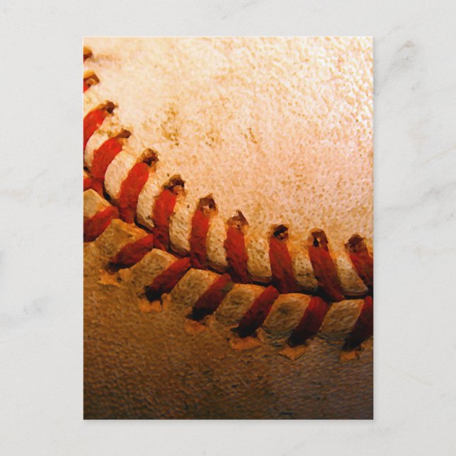 Baseball Art Postkarte (Vorderseite)