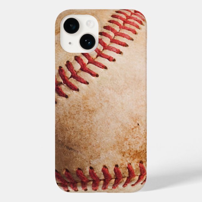 Baseball Artwork Case-Mate iPhone 14 Hülle (Rückseite)