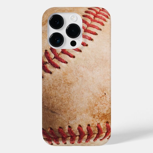 Baseball Artwork Case-Mate iPhone 14 Pro Hülle (Rückseite)