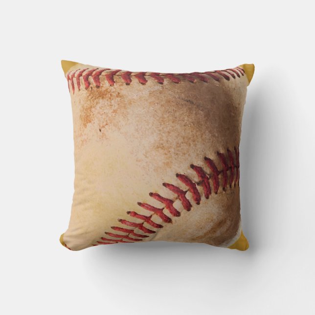 Baseball-Artwork-Throw-Kissen Kissen (Vorderseite)