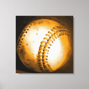 Baseball Artwork Wrapped Canvas Leinwanddruck