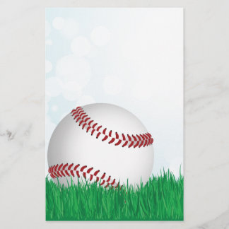 Baseball auf Gras Briefpapier