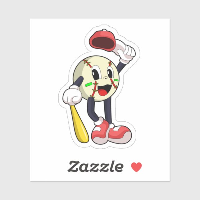 Baseball Aufkleber (Blatt)