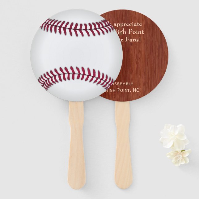 BaseBall Auktionspaddel Fächer (Vorne und Hinten)