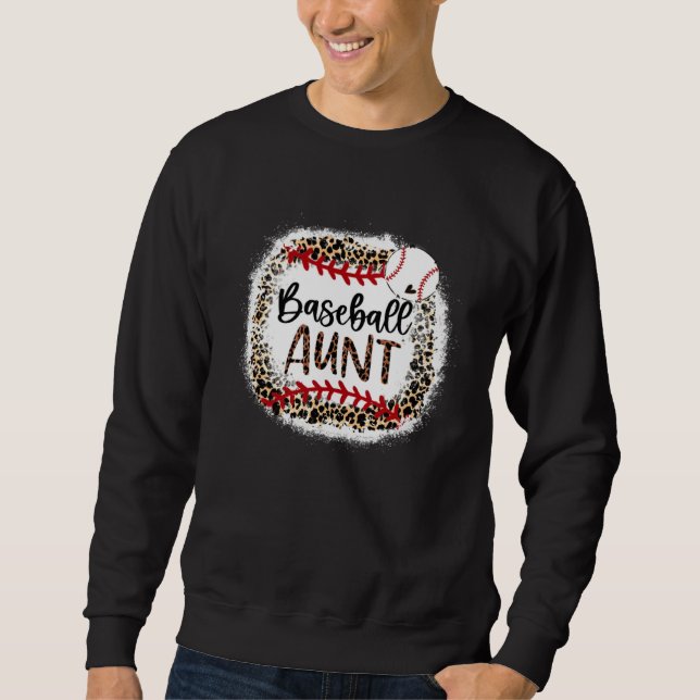 Baseball Aunt Leopard  Baseball Aunt Sweatshirt (Vorderseite)