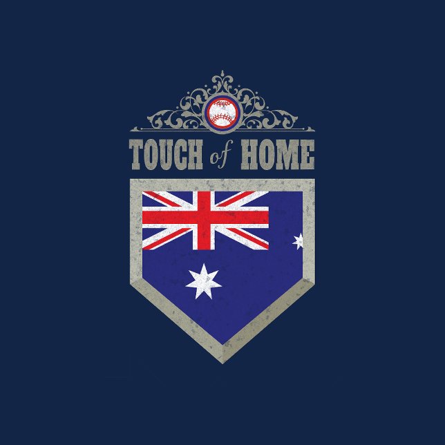 BASEBALL AUSTRALIA HERKUNFT ZUHAUSE RUN T - Shirt (Von Creator hochgeladen)