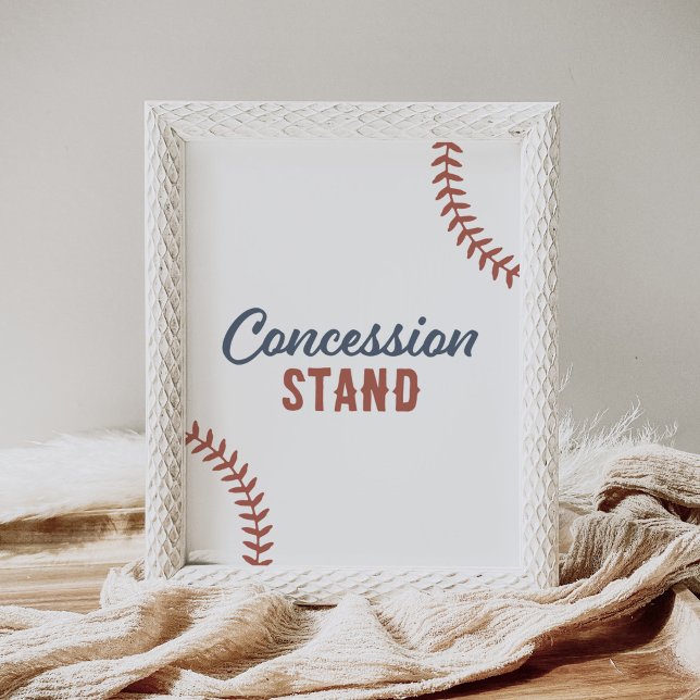 Baseball Baby Dusche Konzession Standzeichen Poster (Von Creator hochgeladen)