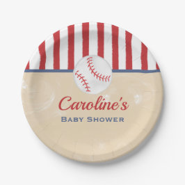 Baseball Baby-Duschpapierplatte Pappteller