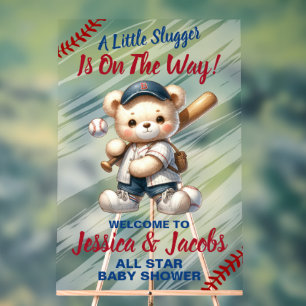 Baseball-Baby-Party Acrylschild