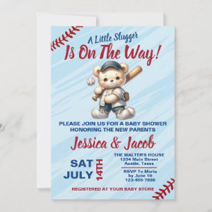 Baseball-Baby-Party Einladung
