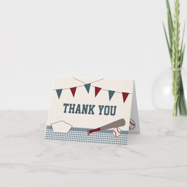 BASEBALL BABY SHOWER DANKE (Vorderseite)