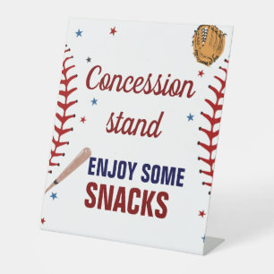 Baseball Babydusche Konzession Ständer Unterhaltun Sockelschild