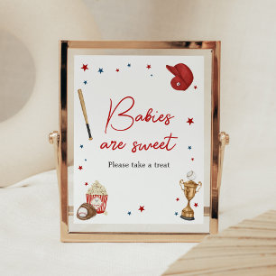 Baseball Babydusche sind süß Poster