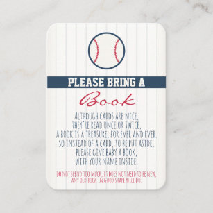 Baseball-Babyparty holen eine Buch-Karte Begleitkarte