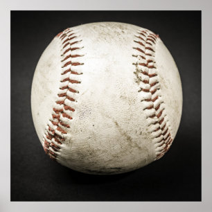 Baseball Ball Artwork Square Poster