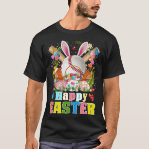 Baseball Ball & Bats Bunny Ears Osterfest Boys Ki T-Shirt