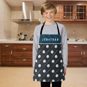 Baseball Ball Boy Individuelle Name Kid Schürze