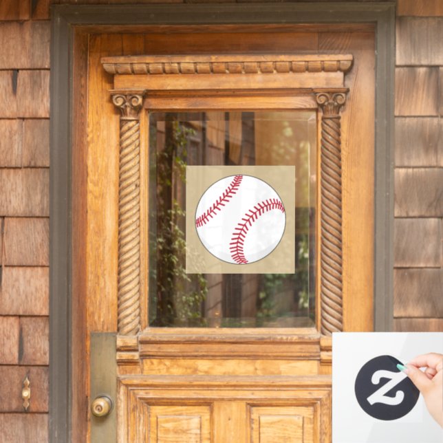 Baseball Ball Fensteraufkleber (Haustür)