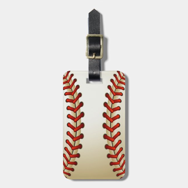 Baseball-Ball-Gepäckanhänger Gepäckanhänger (Vorderseite vertikal)