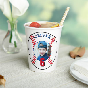 Baseball Ball Kindergeburtstag Foto Pappbecher