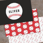 Baseball-Ball-Muster Kids Name Birthday Geschenkpapier Set<br><div class="desc">Baseball Ball Muster Kids nennen Geburtstag Wrapping Paper Sheets. Personalisieren Sie Ihren Namen oder löschen Sie den Text.</div>