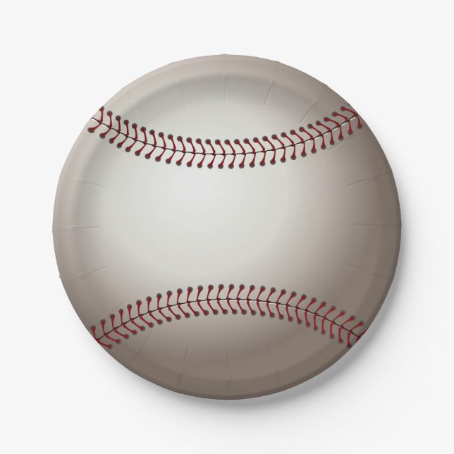 Baseball (Ball) Pappteller (Vorderseite)