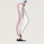 Baseball Ball Seam Stitches Muster Leggings<br><div class="desc">Baseball Ball Naht Stitches Muster Legging.</div>