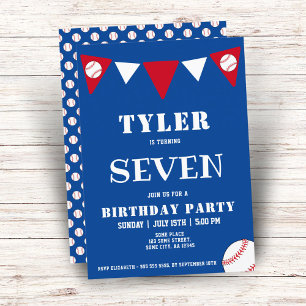 Baseball Ball Sport Kinder Junge Geburtstag  Einladung