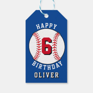 Baseball Ball Themed Kindergeburtstag Party Geschenkanhänger