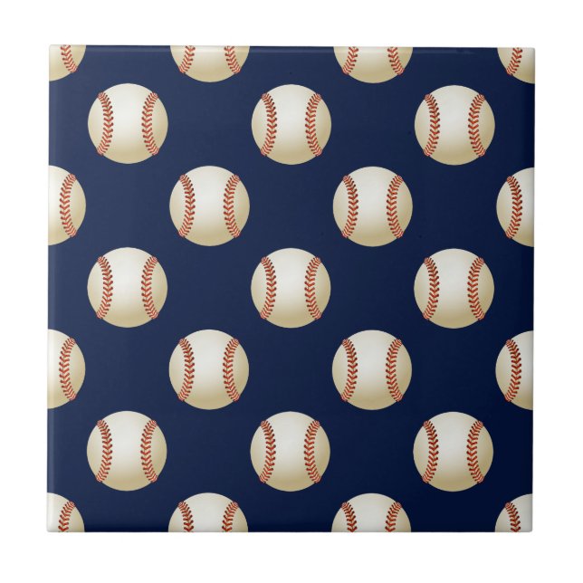 Baseball Balls Sport Fliese (Vorderseite)
