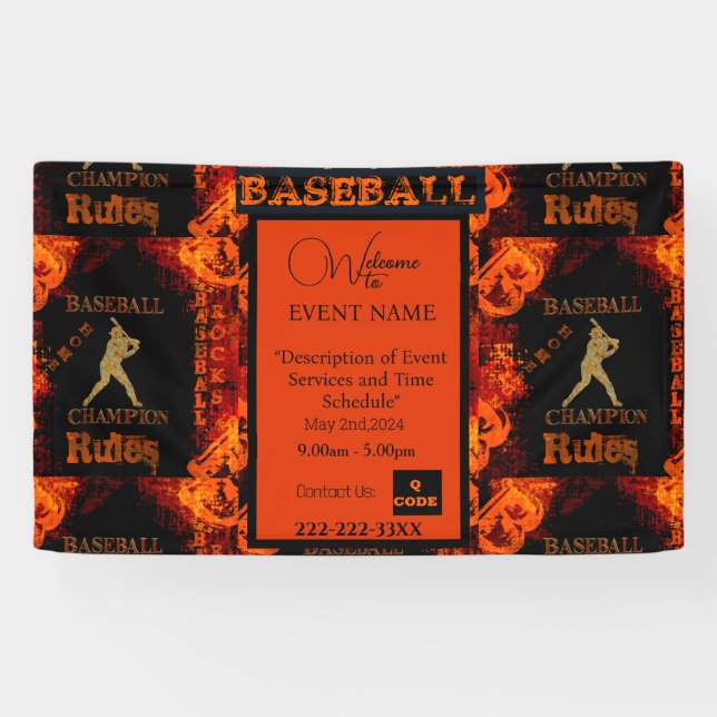 BASEBALL BANNER (Horizontal)