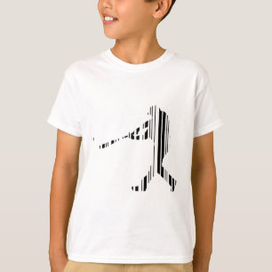 BASEBALL-BAR-CODE-Sportler-Muster-Design T-Shirt