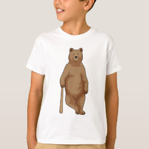 Baseball-Bär mit Baseballschläger T-Shirt