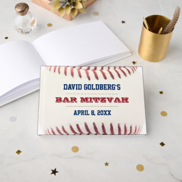 Baseball Bar Mitzvah Guest Book Gästebuch