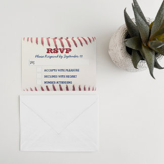 Baseball-Bar Mitzvah-RSVP-Karte RSVP Karte