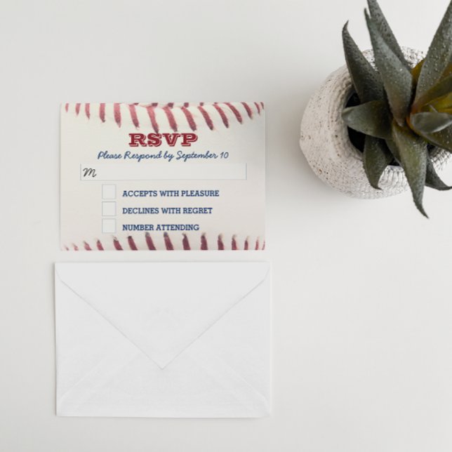 Baseball-Bar Mitzvah-RSVP-Karte RSVP Karte (Von Creator hochgeladen)