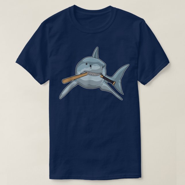 Baseball-Baseball-Fledermaus T-Shirt (Design vorne)