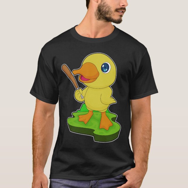 Baseball-Baseball-Fledermaus T-Shirt (Vorderseite)