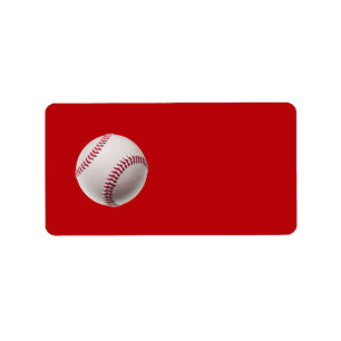 Baseball - Baseball für Sportvorlage Baseballs au Adressaufkleber