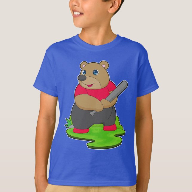 Baseball-Baseball-Schläger T-Shirt (Vorderseite)